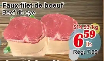 Marche C&T Beef rib eye offer
