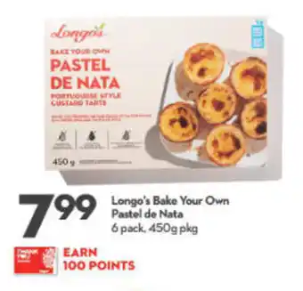 Garden Foods Longo's Bake Your Own Pastel de Nata 6 pack, 450g pkg offer