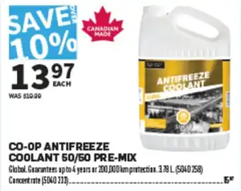CO-OP ANTIFREEZE COOLANT 50/50 PRE-MIX