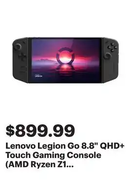 Best Buy Lenovo Legion Go 8.8 QHD+ Touch Gaming Console (AMD Ryzen Z1 Extreme/16GB RAM/512GB SSD/Windows 11/Xbox Game Pass) - Exclusiv offer