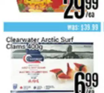 Nations Fresh Foods Clearwater Arctic Surf Clams offer