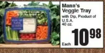 AG Foods Mann's Veggie Tray offer