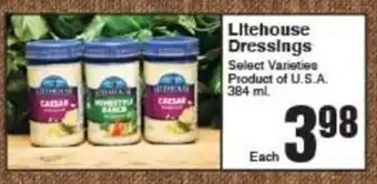 AG Foods Lifehouse Dressings offer