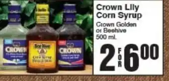 AG Foods Crown Lily Corn Syrup offer