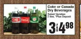 AG Foods Coke or Canada Dry Beverages offer