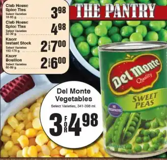 AG Foods Del Monte Vegetables offer