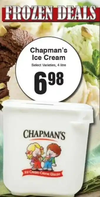 AG Foods Chapman's Ice Cream offer