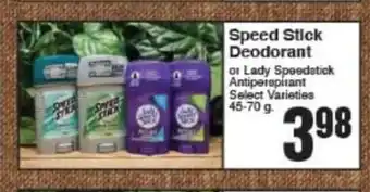 AG Foods Speed Stick Deodorant offer
