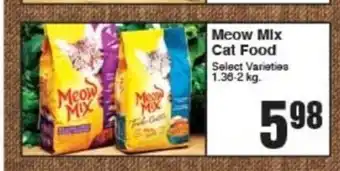 AG Foods Meow Mix Cat Food offer