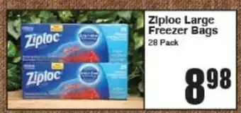 AG Foods Ziploc Large Freezer Bags offer