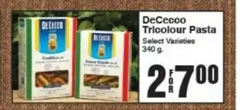 AG Foods DeCecco Tricolour Pasta offer