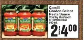 AG Foods Catelli Garden Seleot Pasta Sauce offer