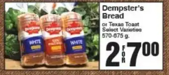 AG Foods Dempster's Bread offer