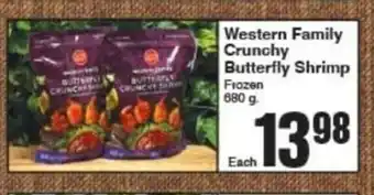 AG Foods Western Family Crunchy Butterfly Shrimp offer