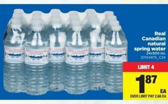 Real Canadian Superstore Real Canadian Natural Spring Water offer