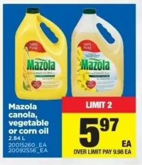 Real Canadian Superstore Mazola Canola offer
