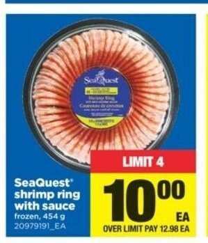 Real Canadian Superstore SeaQuest Shrimp Ring With Sauce offer