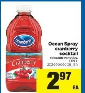 Real Canadian Superstore Ocean Spray Cranberry offer