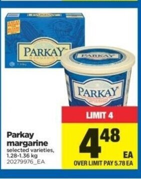 Real Canadian Superstore Parkay Margarine offer