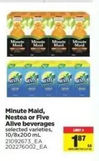 Real Canadian Superstore Minute Maid Nestea or Five offer