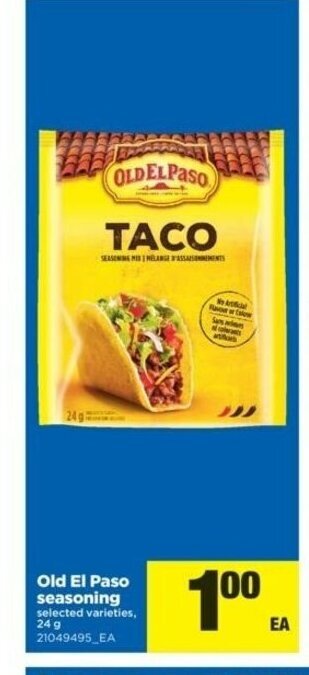 Real Canadian Superstore Old El Paso Seasoning offer