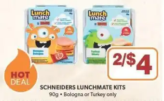 Bidgood's SCHNEIDERS LUNCHMATE KITS 90g offer