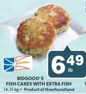 Bidgood's BIDGOOD'S FISH CAKES WITH EXTRA FISH 14.31kg offer