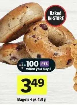 IGA Bagels 4 pk 450g offer