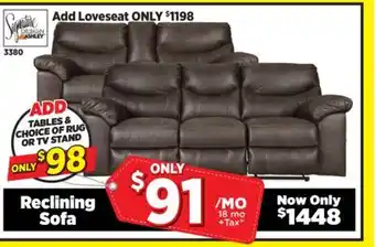 Surplus Furniture Boxberg Teak Reclining Sofa offer