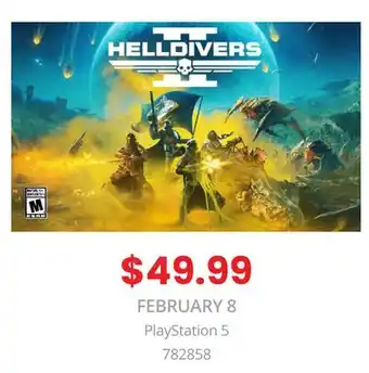 GameStop Helldivers 2 PlayStation 5 offer