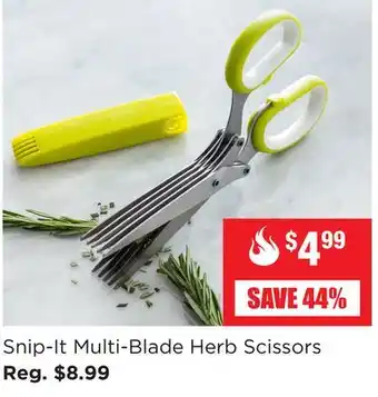 Kitchen Stuff Plus Snip-It Multi-Blade Herb Scissors offer