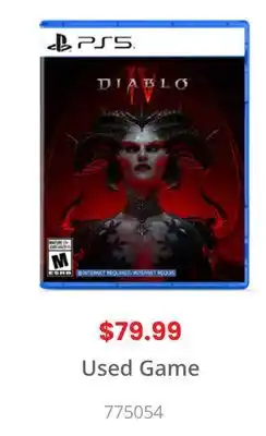 GameStop PS5 Used Game offer