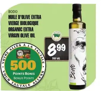 Marches Tau BODO HUILE D'OLIVE EXTRA VIERGE BIOLOGIQUE offer