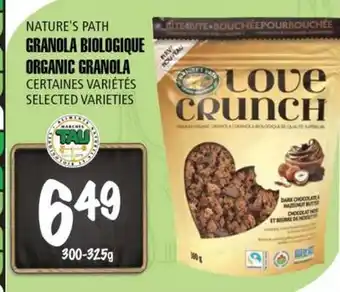 Marches Tau NATURE'S PATH GRANOLA BIOLOGIQUE offer