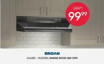 Meubles RD NU330BL RANGE HOOD 260 CFM offer