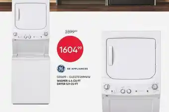 Meubles RD GE WASHER 4.4 CU FT and DRYER 5.9 CU FT offer