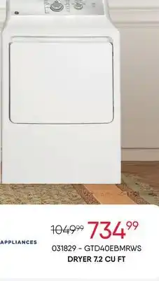 Meubles RD DRYER 7.2 CU FT offer