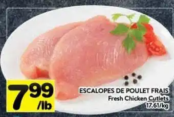 Supermarché PA Fresh Chicken Cutlets offer