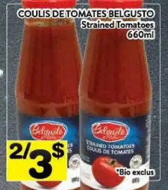 Supermarché PA BELGUSTO Strained Tomatoes offer