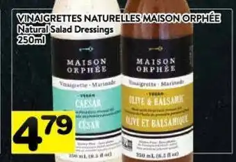 Supermarché PA MAISON ORPHEE Natural Salad Dressings offer
