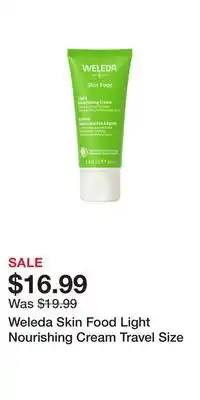 Well Weleda Skin Food Light Nourishing Cream Travel Size offer