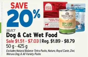 Ren’s Pets Depot SELECT Dog & Cat Wet Food offer