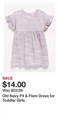 Old Navy Old Navy Fit & Flare Dress for Toddler Girls offer