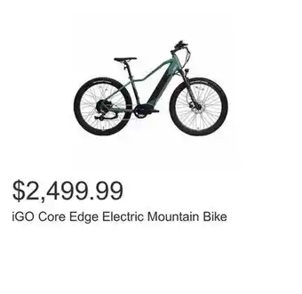 Costco iGO Core Edge Electric Mountain Bike offer