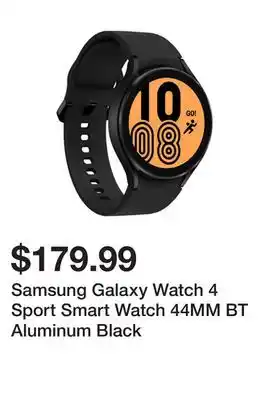 Newegg Samsung Galaxy Watch 4 Sport Smart Watch 44MM BT Aluminum Black offer