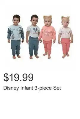 Costco Disney Infant 3-piece Set offer