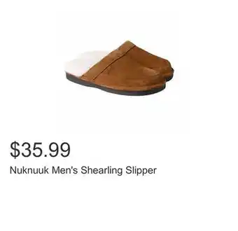 Costco Nuknuuk Men's Shearling Slipper offer