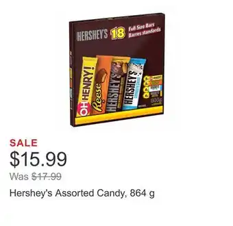 Costco Hershey's Assorted Candy, 864 g offer