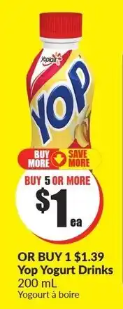FreshCo Yop Yogurt Drinks 200mL offer