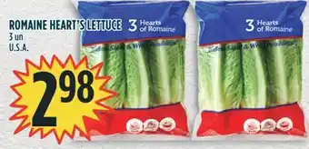 Marché Adonis ROMAINE HEART'S LETTUCE offer